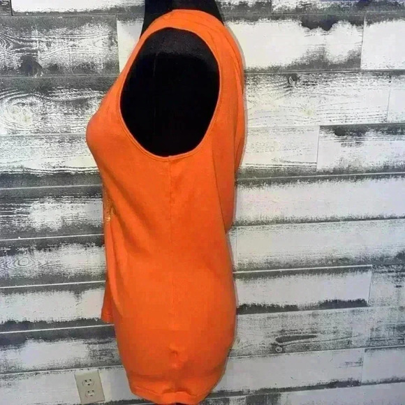 Tommy Hilfiger Orange with Gold Lettering Tank size XL - Picture 3 of 5